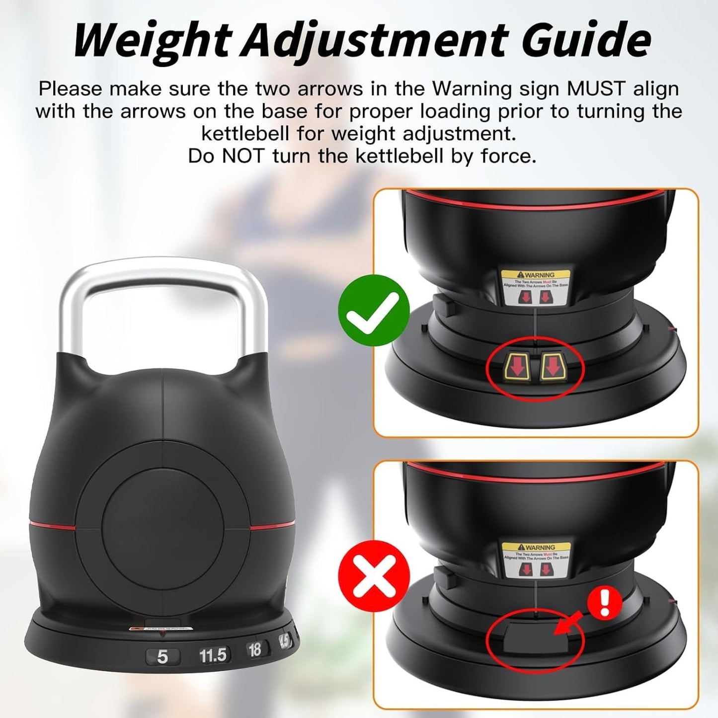 Hommedy - Adjustable Weight Kettlebell